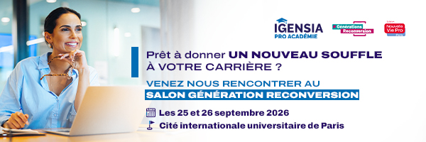 Salon génération reconversion IGENSIA Pro Académie