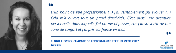 Elodie Lievens - Témoignage RGRH